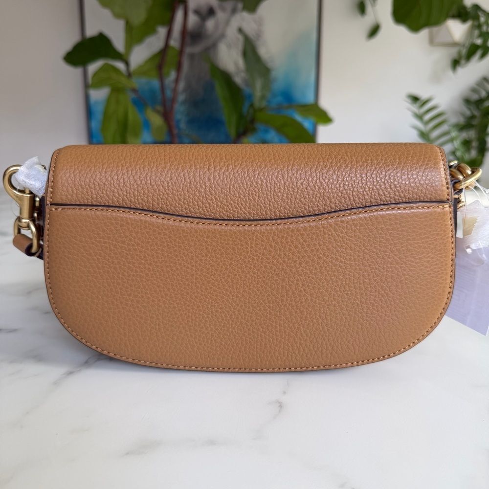 NWT Coach Pebbled Crossbody Bag In Honey Brown Leather CAO40 Nordstrom Exclusive - Picture 6 of 15